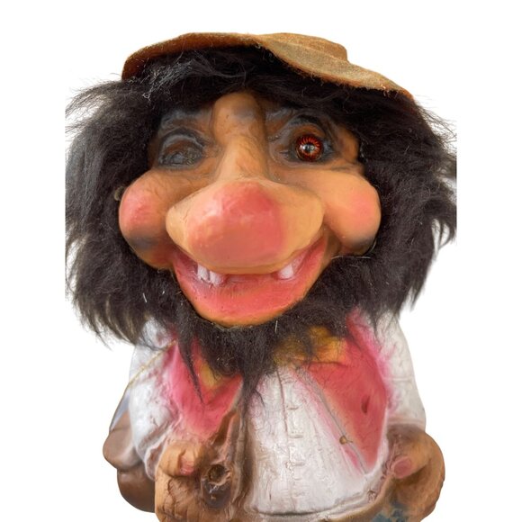 Erling Krage Norwegian One Eye Troll - Bergen Norway, Hand Crafted Folklore - Picture 2 of 16